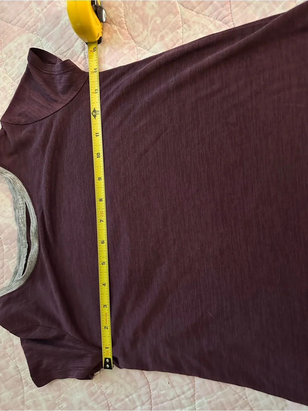 Old Navy Active “Go Dry” Short Sleeve Crewneck Top in Deep Plum | Sz: M | Modal